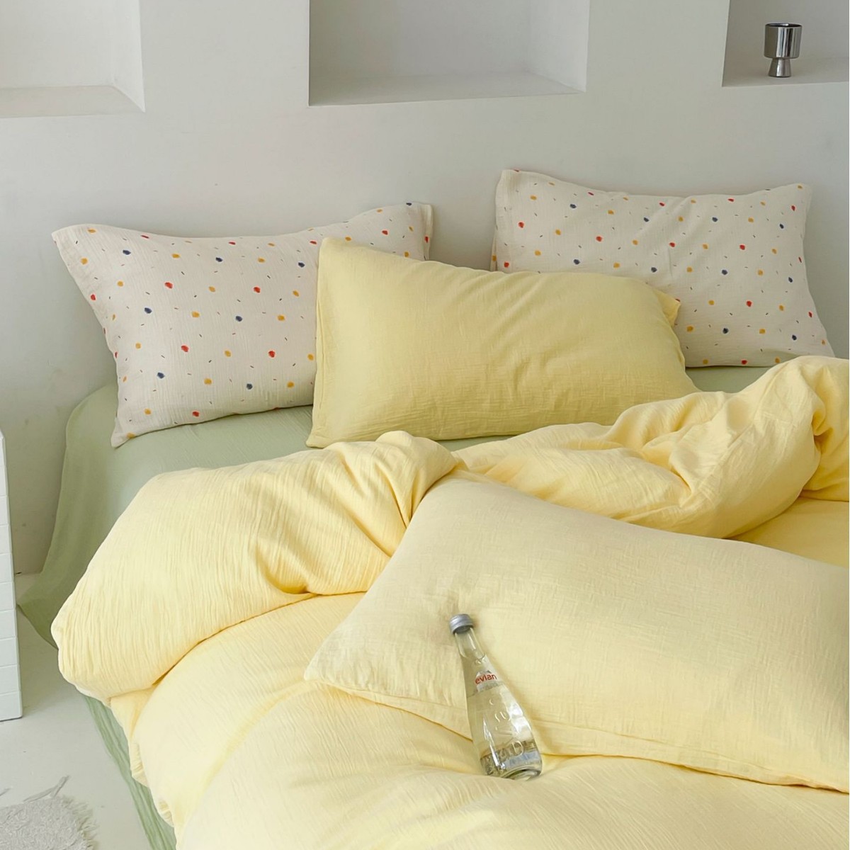 Breathable cotton bedding set, double-layer, Japanese style
