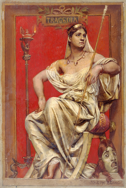 Portrait dAdeline Dudlay 1858 1934 en allégorie de la Tragédie 1885