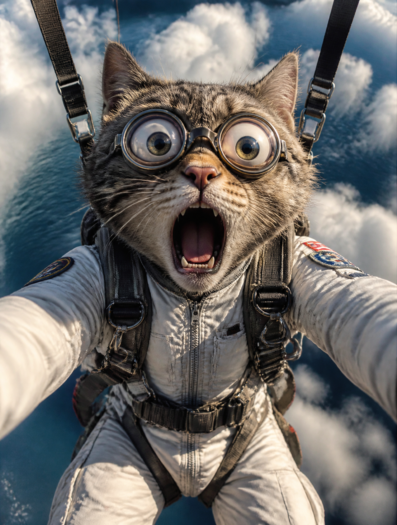 Un gato hiperrealista con