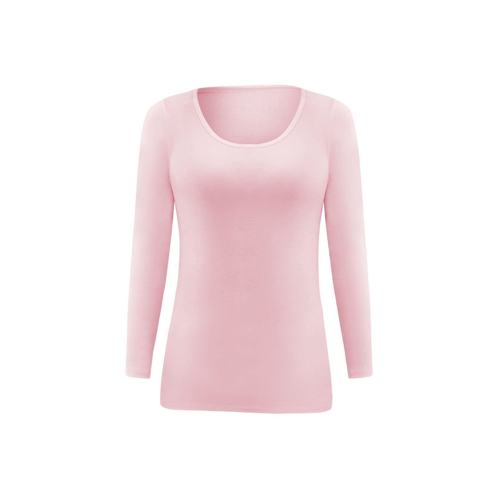 Damen-Langarm-Unterziehshirt, Modal, Rundhalsausschnitt