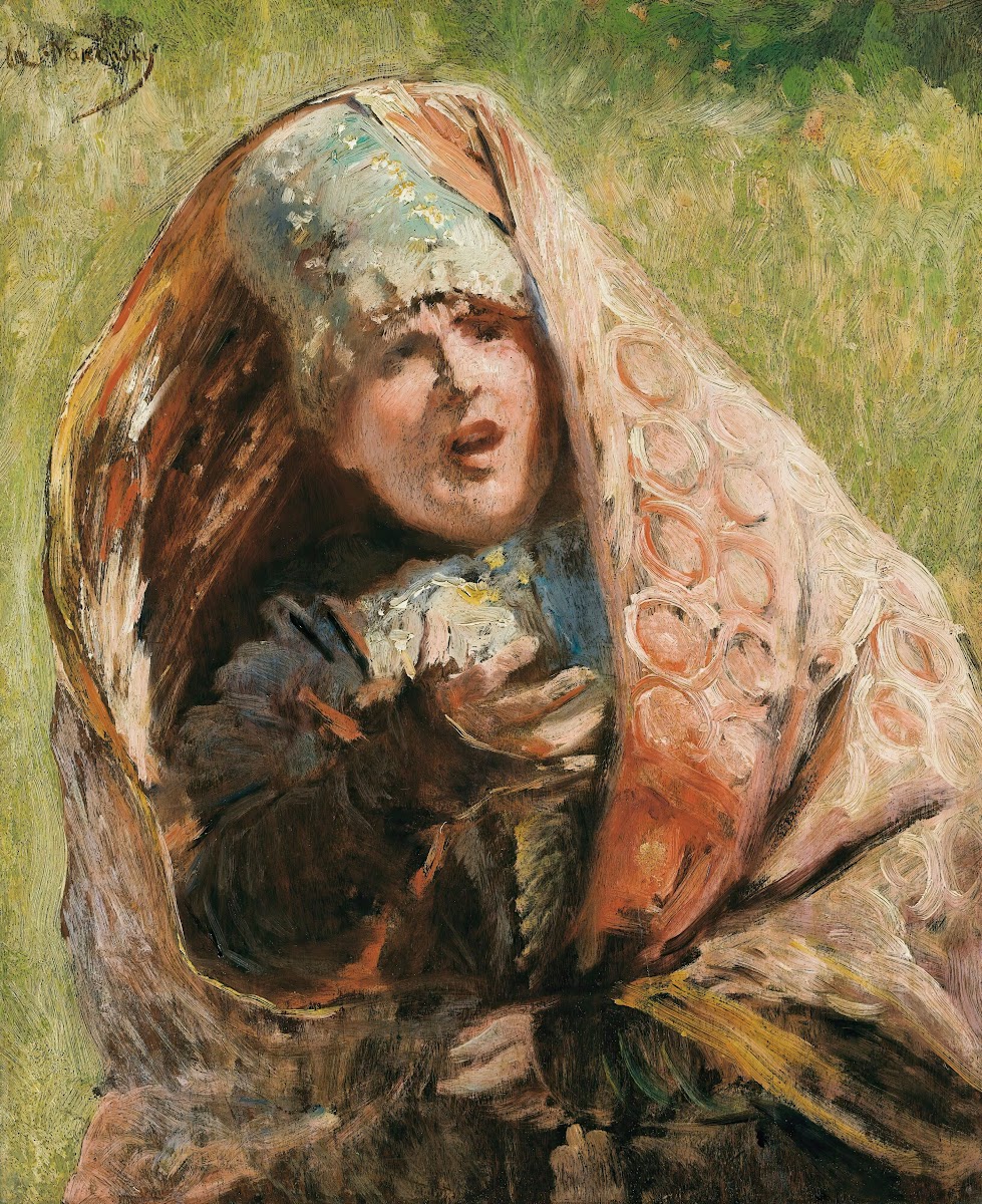 Portrait Of A Peasant Woman Study For Minin Appealing To People Of Nizhnii Novgo