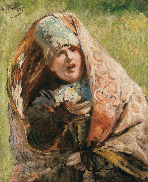 Portrait Of A Peasant Woman Study For Minin Appealing To People Of Nizhnii Novgo