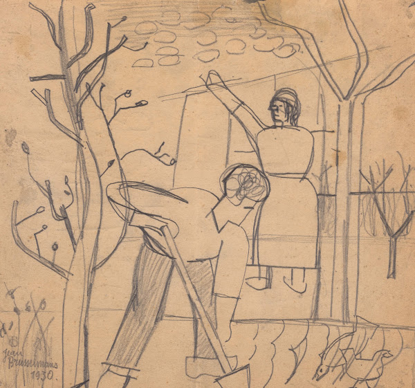 Two figures working 1930