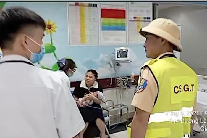 Bé sơ sinh 11 ngày tuổi co giật, tím tái trên cao tốc, CSGT lập tức mở đường - Báo Sức Khỏe &amp; Đời Sống