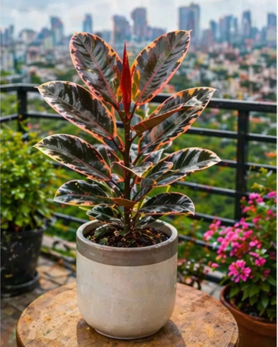 Ficus Elastica Rubber Plant Indoor — view 5