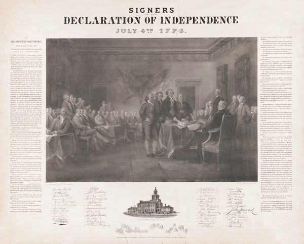 Signer Of Declaration Of Independence July 4th 1776 1876