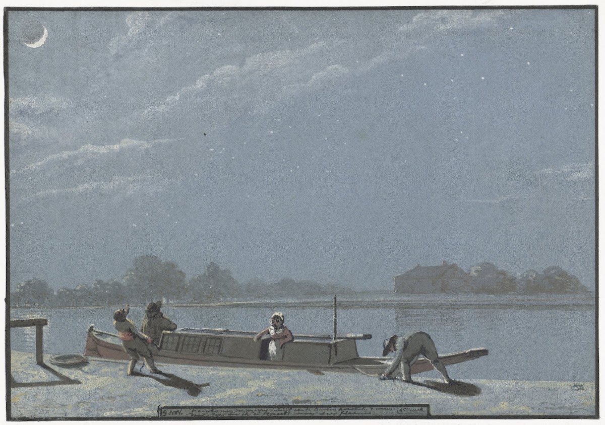 t Aankomen der weesper schuit aan de Buiten Amstel dagboek 19 november 1805   18