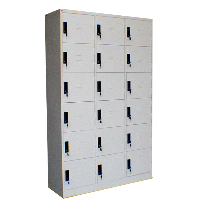 GY 2 COMPARTMENT LOCKER-(15"D)- LIGHT GREY