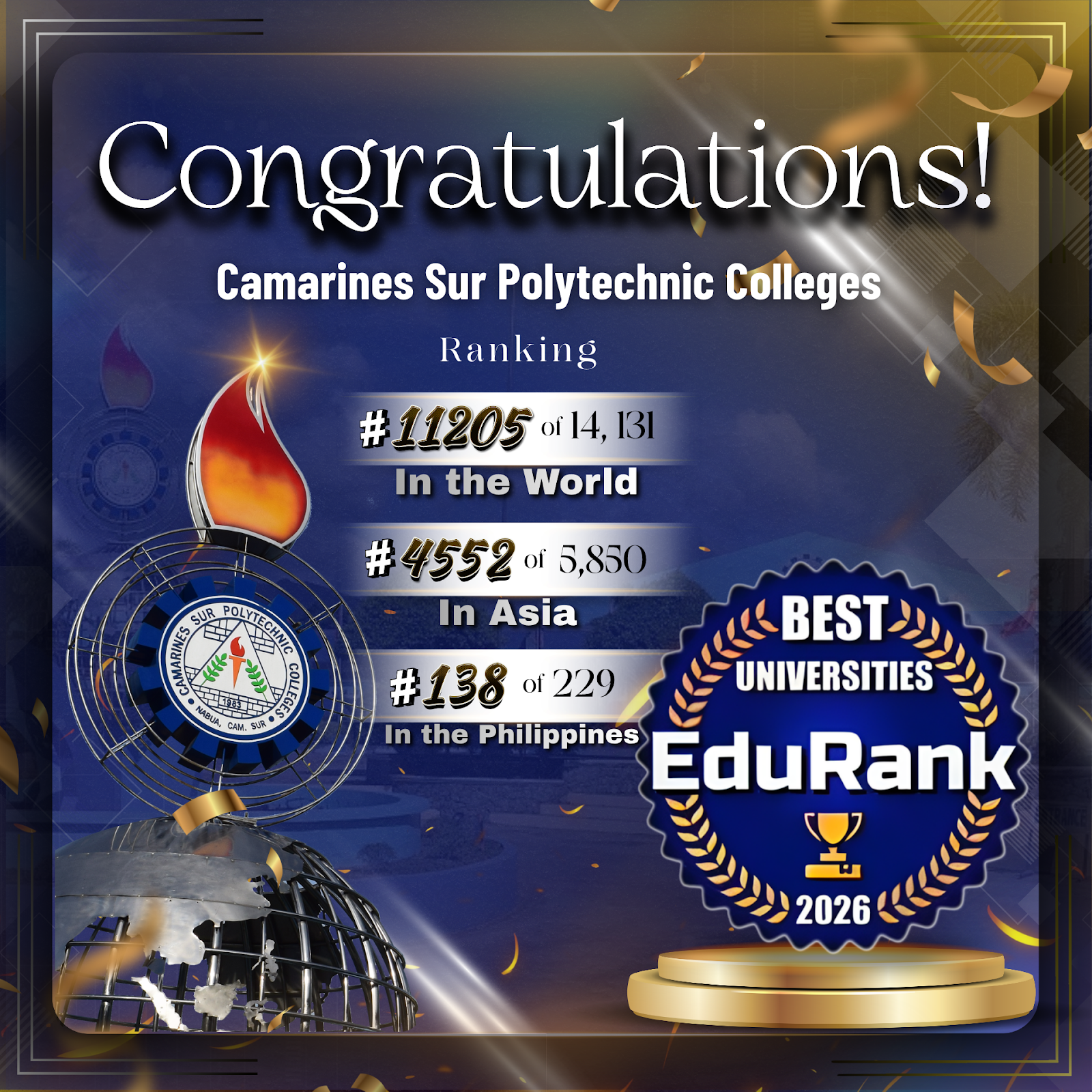 𝗖𝗦𝗣𝗖 𝗘𝗮𝗿𝗻𝘀 𝗥𝗲𝗰𝗼𝗴𝗻𝗶𝘁𝗶𝗼𝗻 𝗶𝗻 𝟮𝟬𝟮𝟲 𝗘𝗱𝘂𝗥𝗮𝗻𝗸 𝗥𝗮𝗻𝗸𝗶𝗻𝗴𝘀