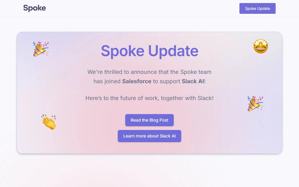 Captura de Spoke.ai
