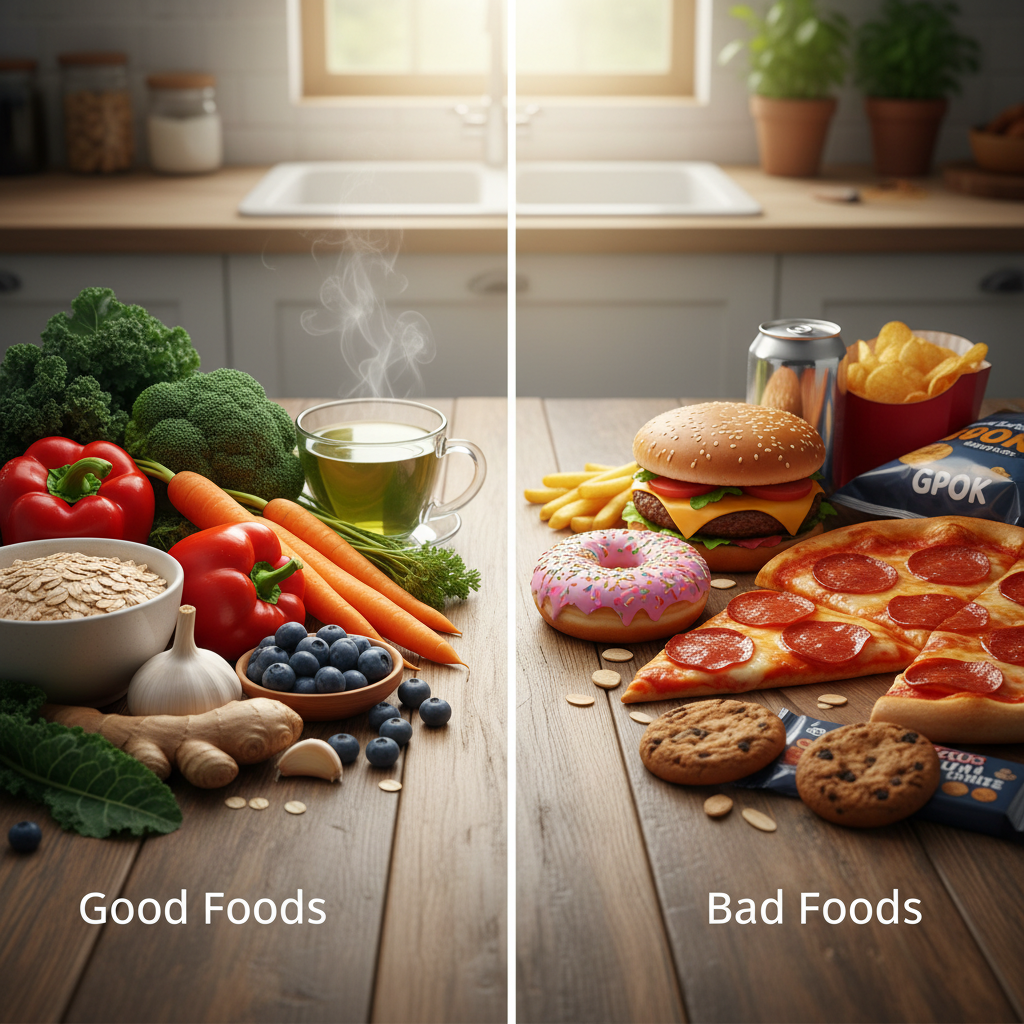 🍎 사마귀에 좋은 음식 vs 나쁜 음식