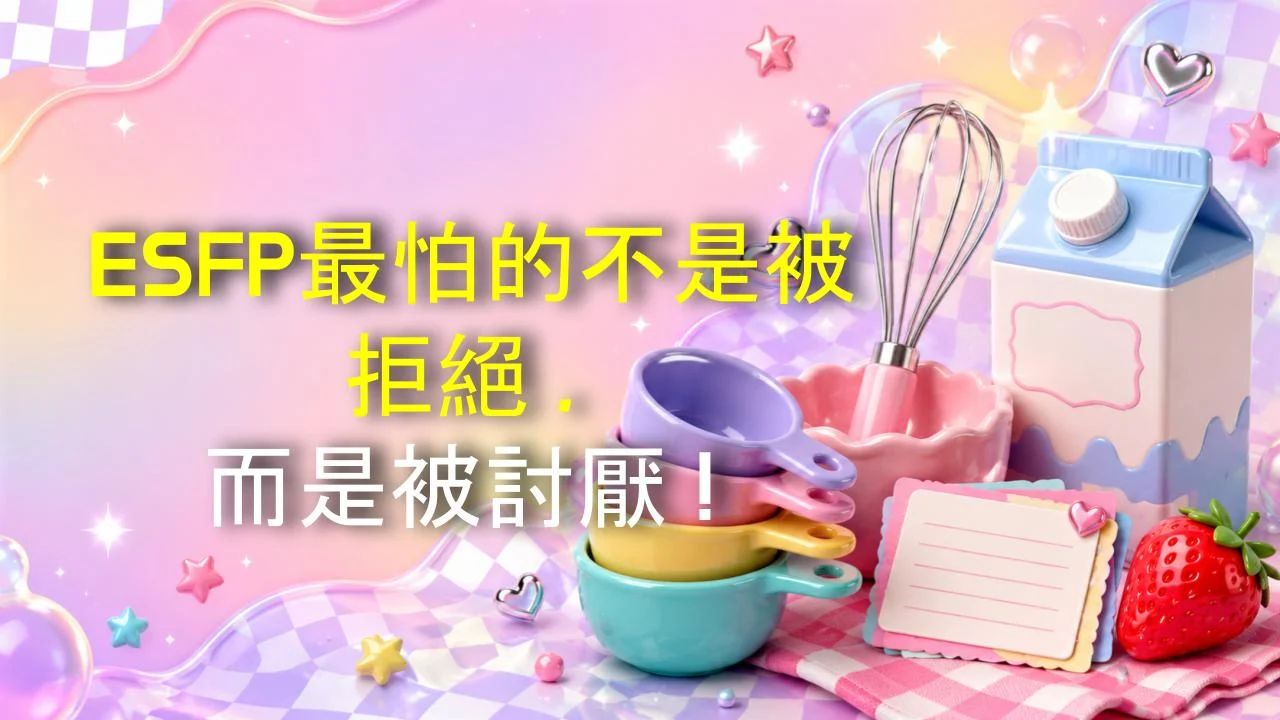 ESFP最怕的不是被拒絕，而是被討厭！