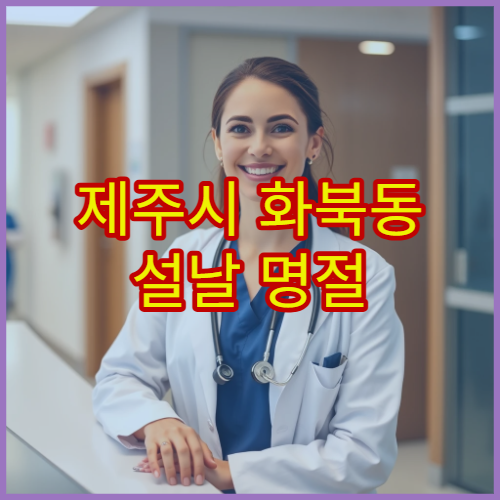 제주시 화북동 설날 명절 연휴 내과 진료 병원 감기·복통·소화불량 증상 진료 가능