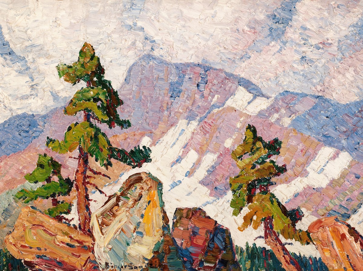 Rocky Mountain Landscape circa 1920