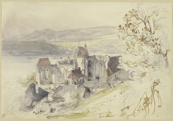 Die Ruinen der Klosterkirche Säusenstein an der Donau
