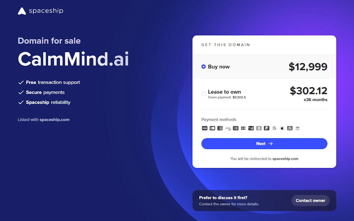 Captura de CalmMind