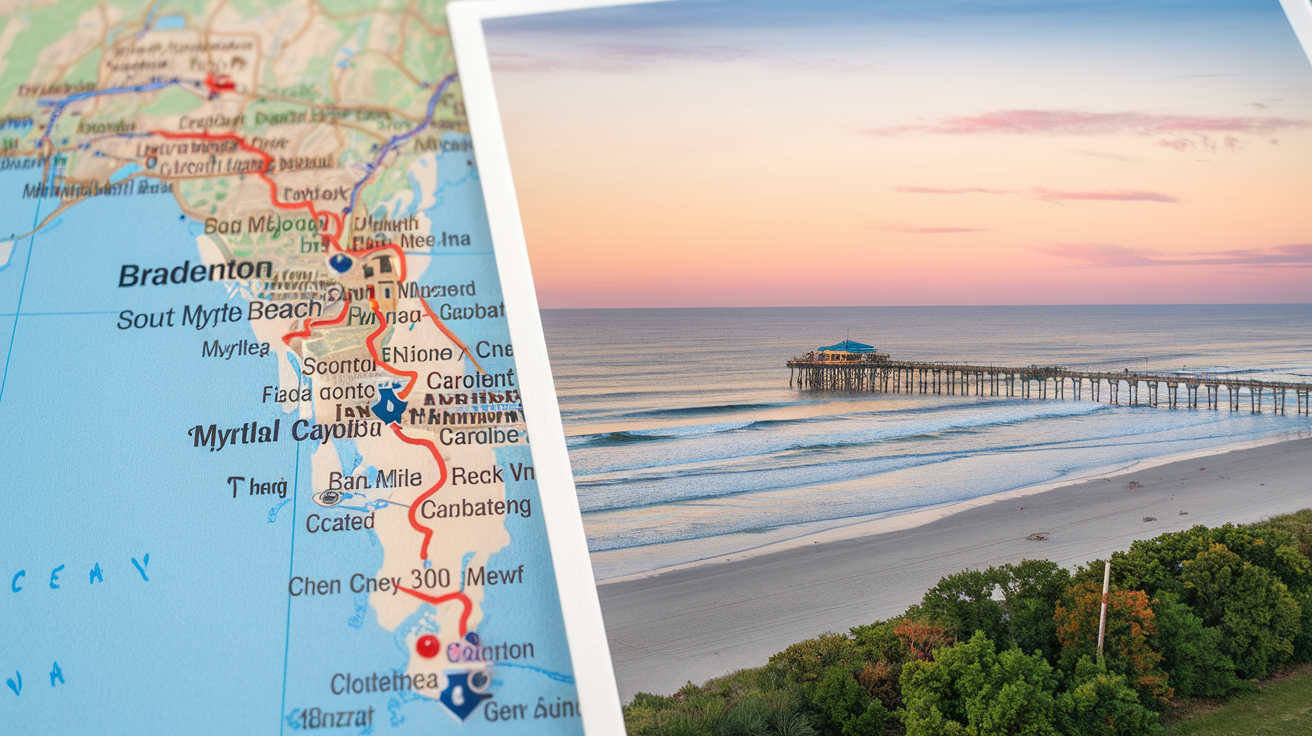 How Far Is Myrtle Beach from Bradenton, Florida?