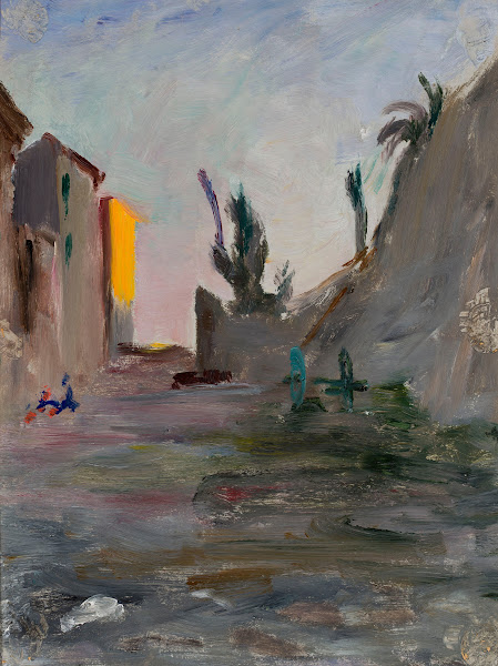 Evening in Bordighera From the journey to Italy 1894