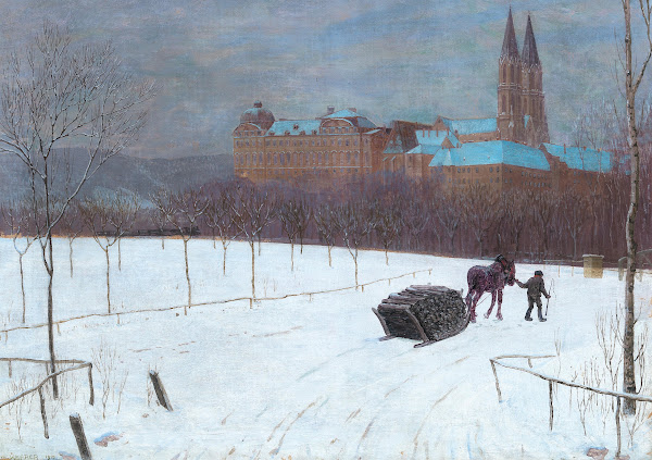 Winter landscape at Klosterneuburg 1910