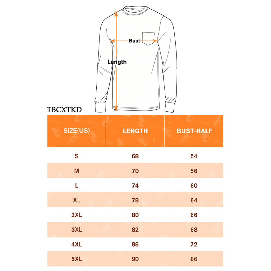 AOP Universal Long Sleeve T Shirt with Pocket