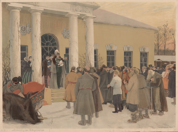 Reading of the Manifest Liberation of peasants
