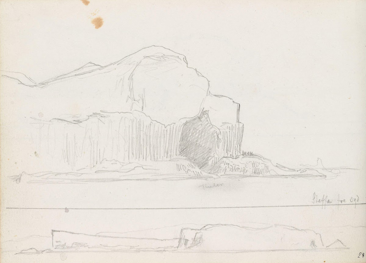 Fingals Cave Staffa sett fra sør 1877