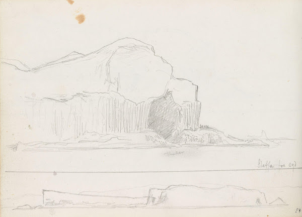 Fingals Cave Staffa sett fra sør 1877