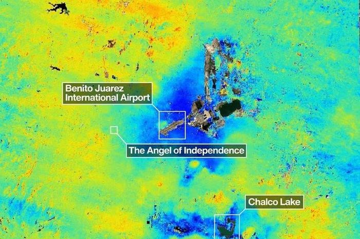 Ảnh vệ tinh của NASA hé lộ thủ đô Mexico sụt lún với tốc độ đáng lo ngại - Báo Tri thức &amp; Cuộc sống