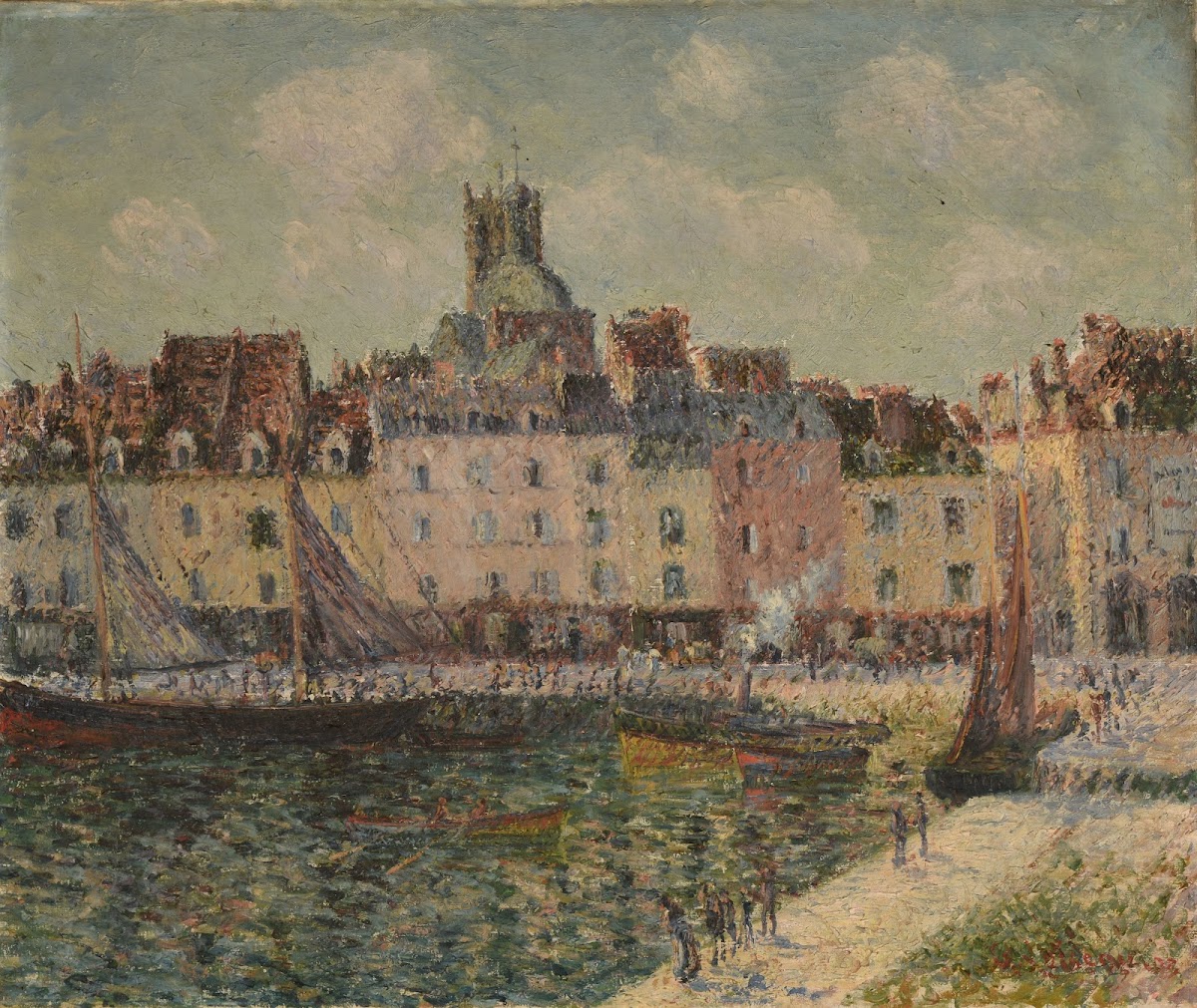 Le Quai Duquesne à Dieppe 1903
