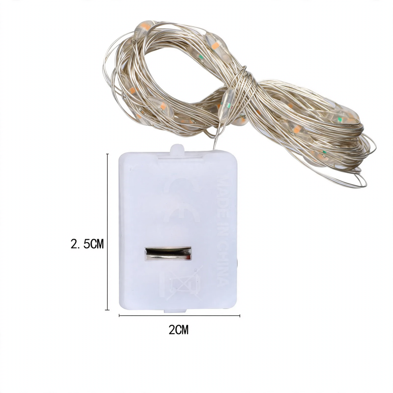 LED-Lichterkette mit kleiner Batteriebox