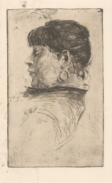 Vrouw en profil 1884 1885