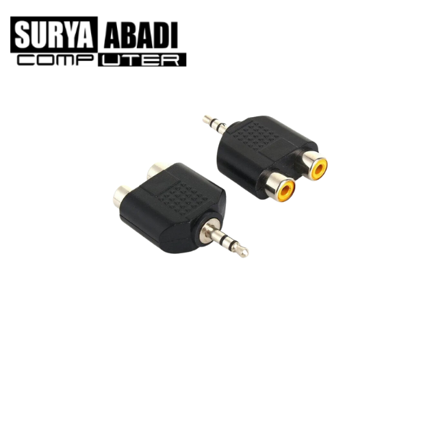 CONVERTER AUX 2 RCA FEMALE TO 3.5 MM