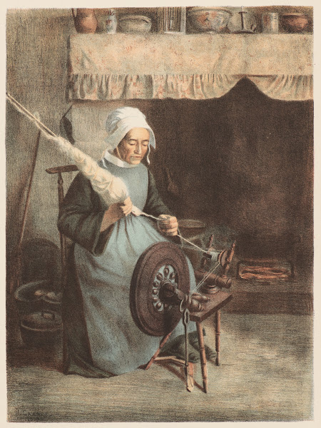 LAieule Woman Spinning 1899
