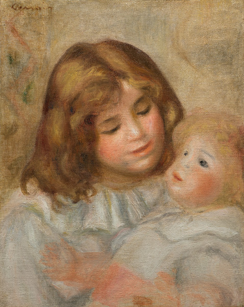 Petite fille avec sa poupée circa 1897 1900