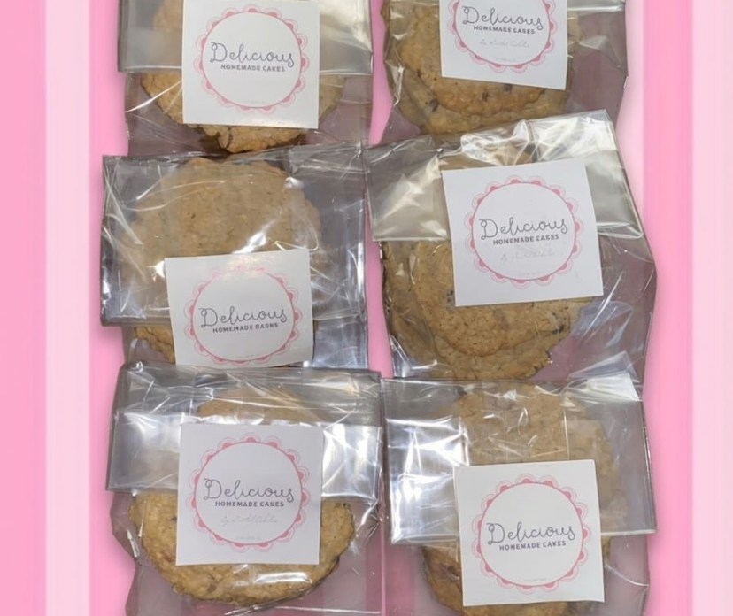 Galletas de avena con chispas de chocolate