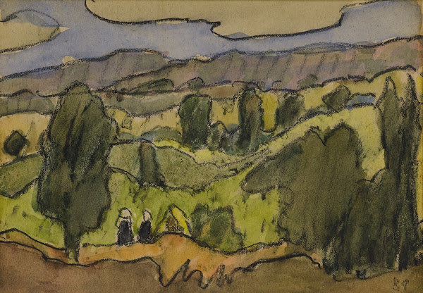 Paysage aux alentours de Pont Aven 1889