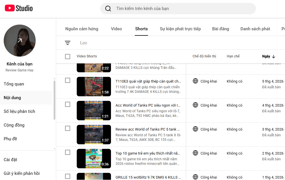 Bán kênh Youtube 972 sub thật số sub có thể dao động theo th...