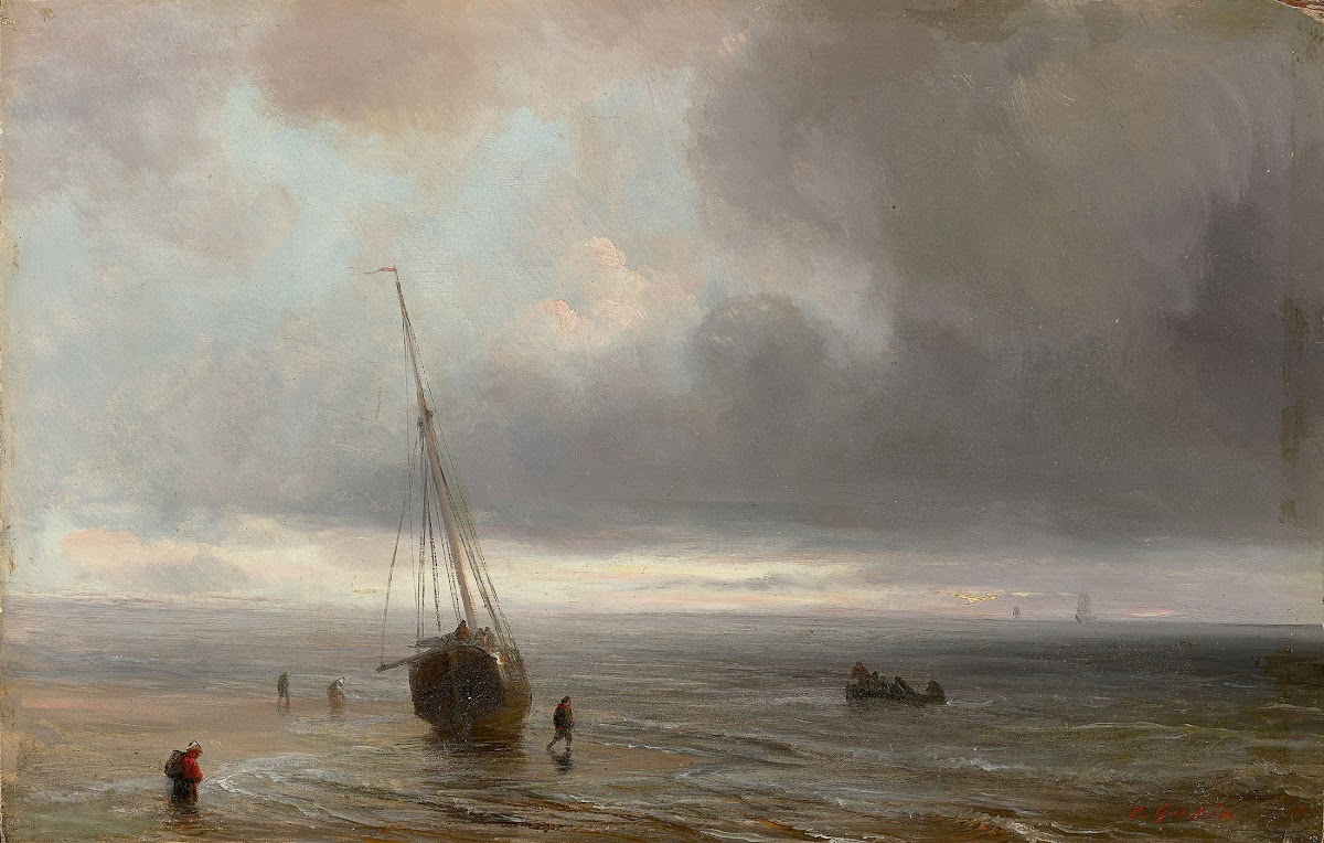 Beach scene after 1866 67