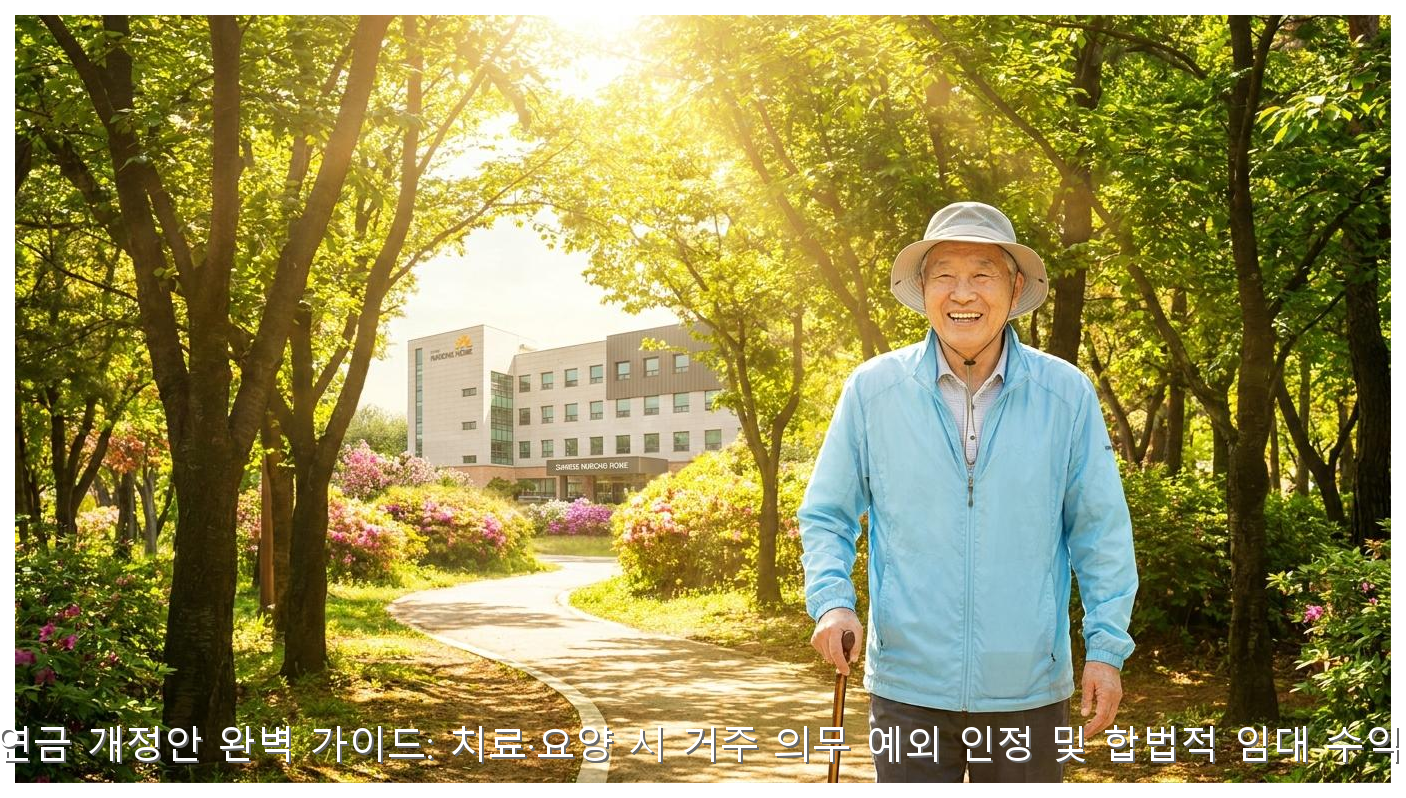 2026년 주택연금 개정안 완벽 가이드: 치료·요양 시 거주 의무 예외 인정 및 합법적 임대 수익 극대화 전략 핵심 안내 및 분석 인포그래픽 (7)