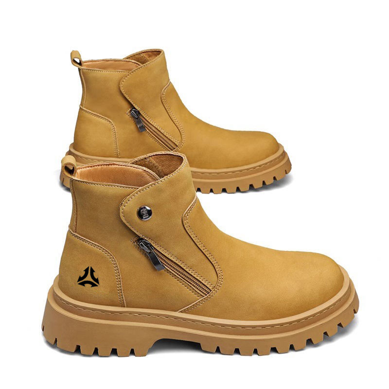 British-style men's work boots
