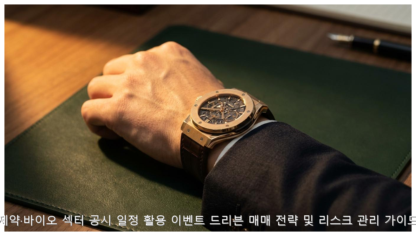 바이오 공시 매매 전략과 리스크 관리 핵심 안내 및 분석 인포그래픽 (3)