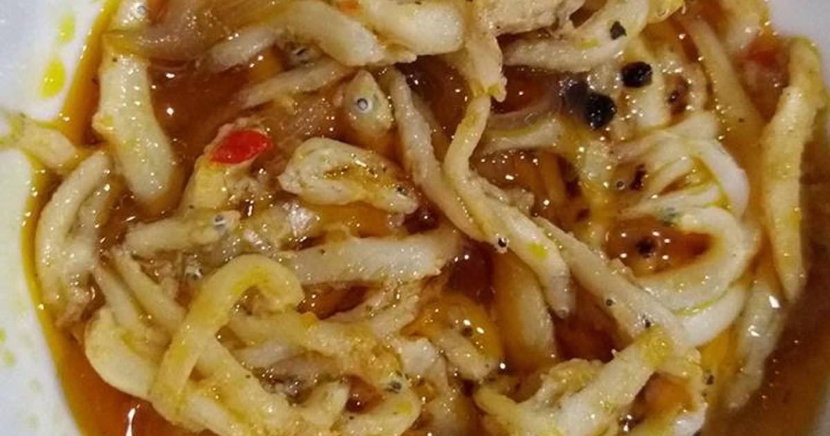 Cá cơm mờm kho tiêu