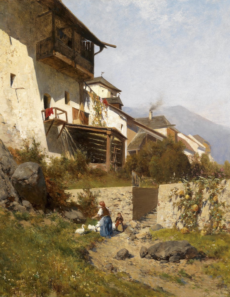 Motiv aus Murau Steiermark 1891