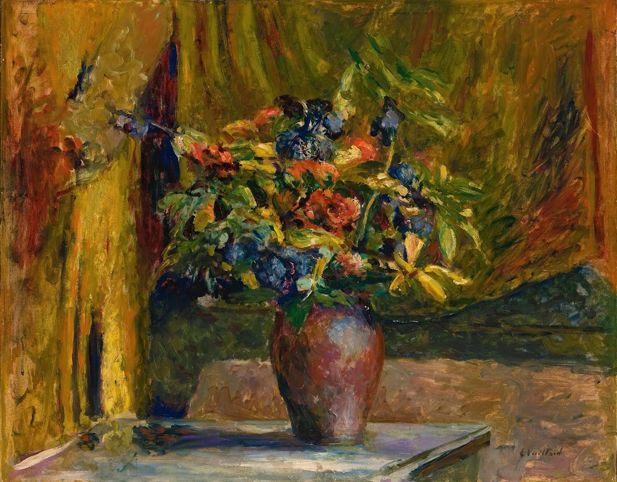 Pieds Dalouette Et Géraniums circa 1906
