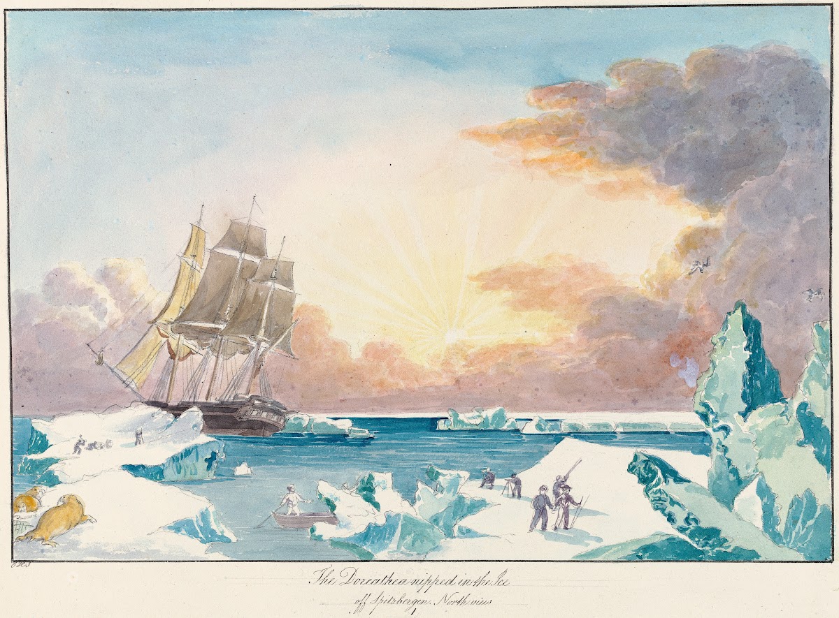 The Doreathea Nipped in the Ice off Spitzbergen North View