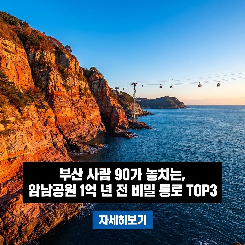 부산 암남공원 국가지질공원 탐방 가이드