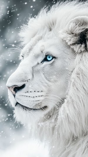White Lion Face Picture