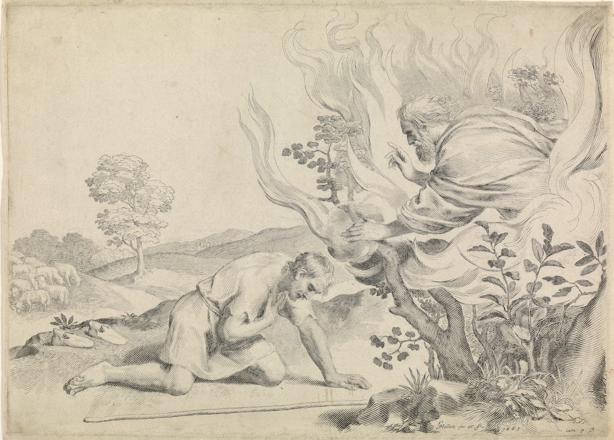 Moses and the burning bush 1663