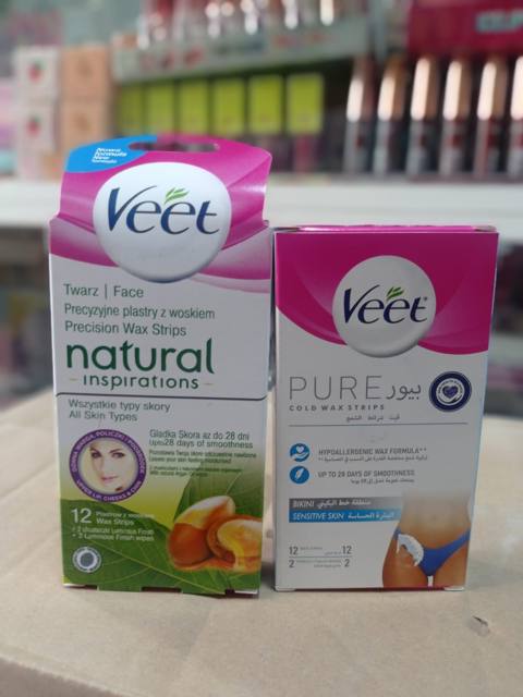 شرائح شمع بارد للوجه فيت ناتشورال إنسبيريشنز 12 شريحة — Q-BB268-FACE-NATURAL