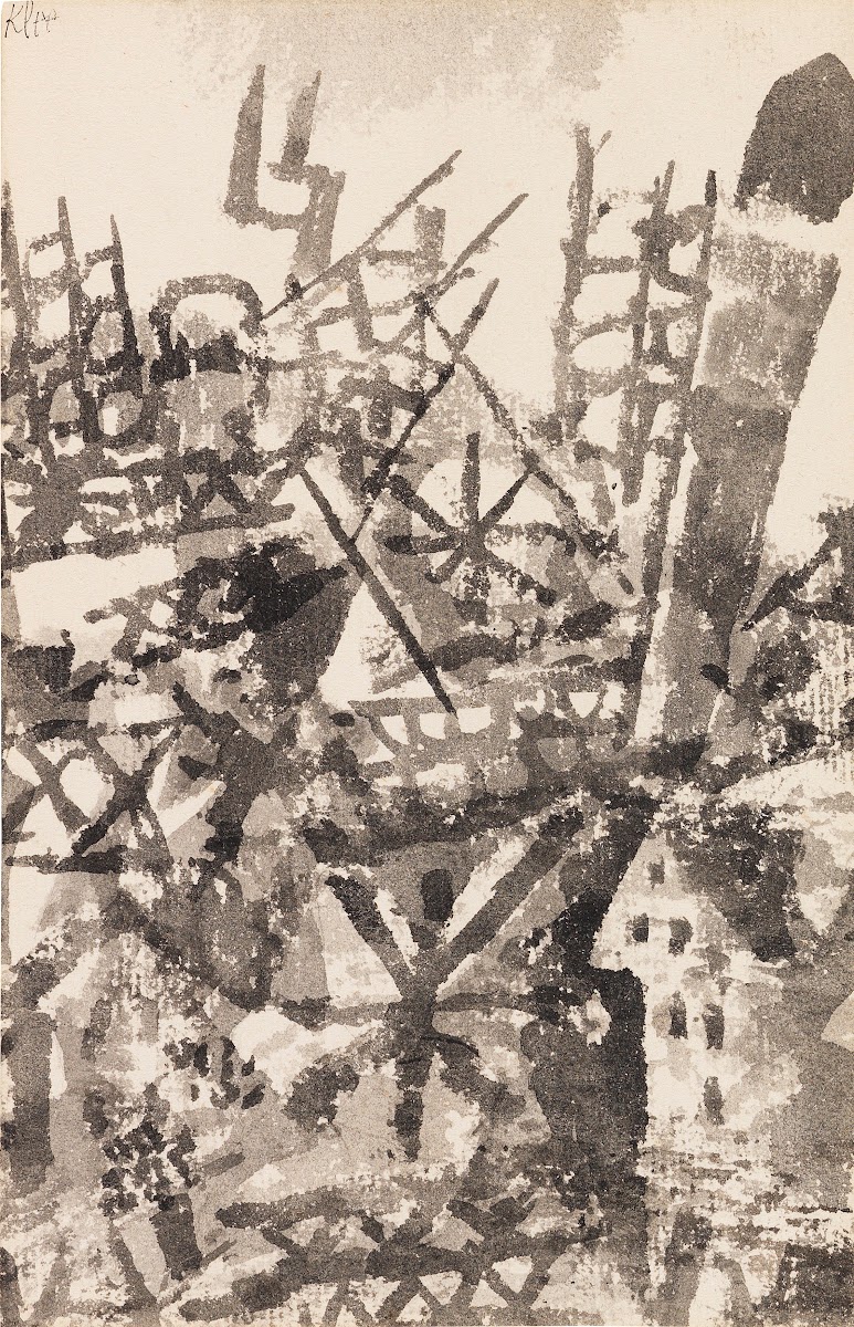 Der Krieg schreitet über eine Ortschaft 1914